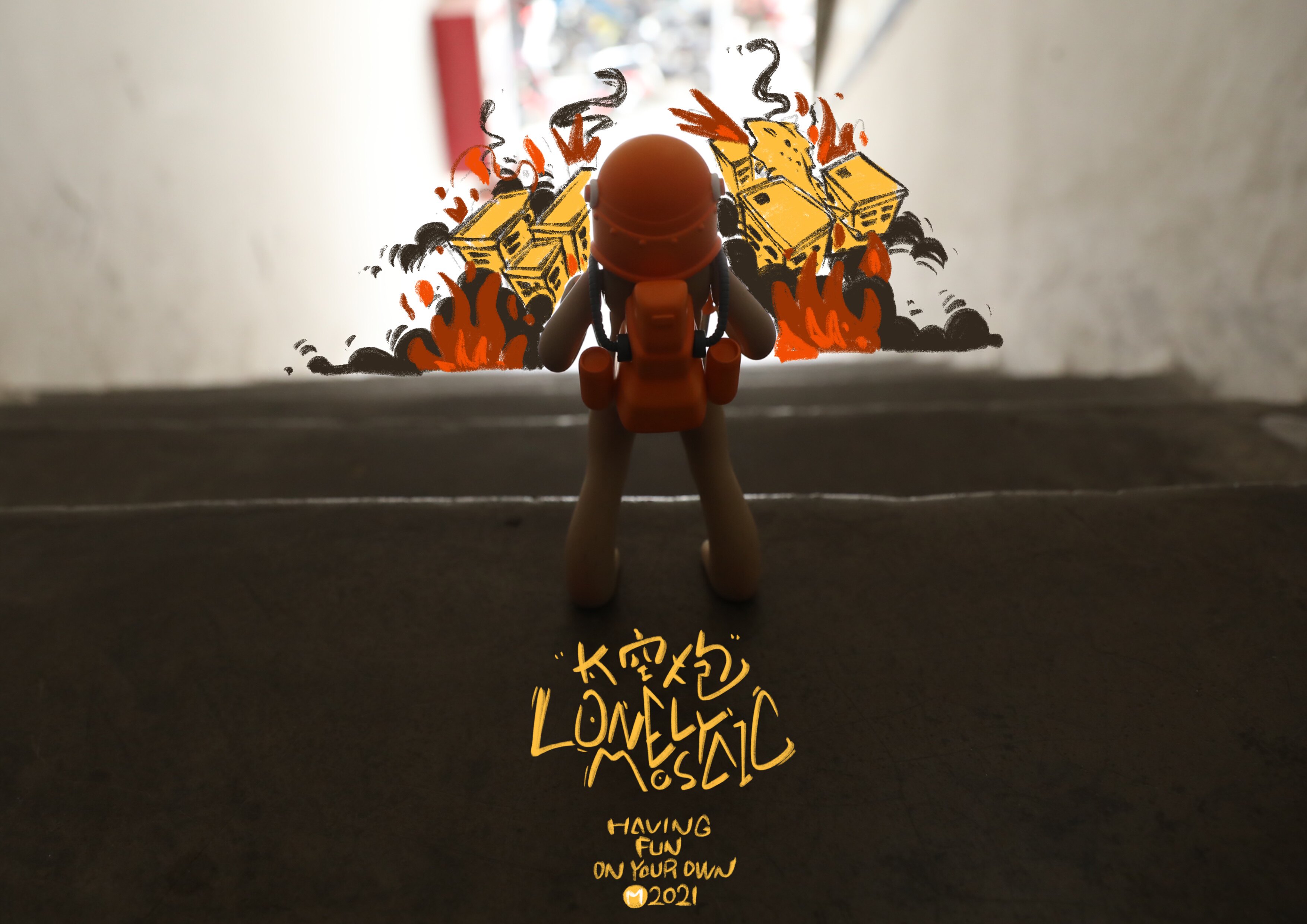 授权正版棵棵万物&马克与赛克系列太空炮人偶手办收藏艺术摆件