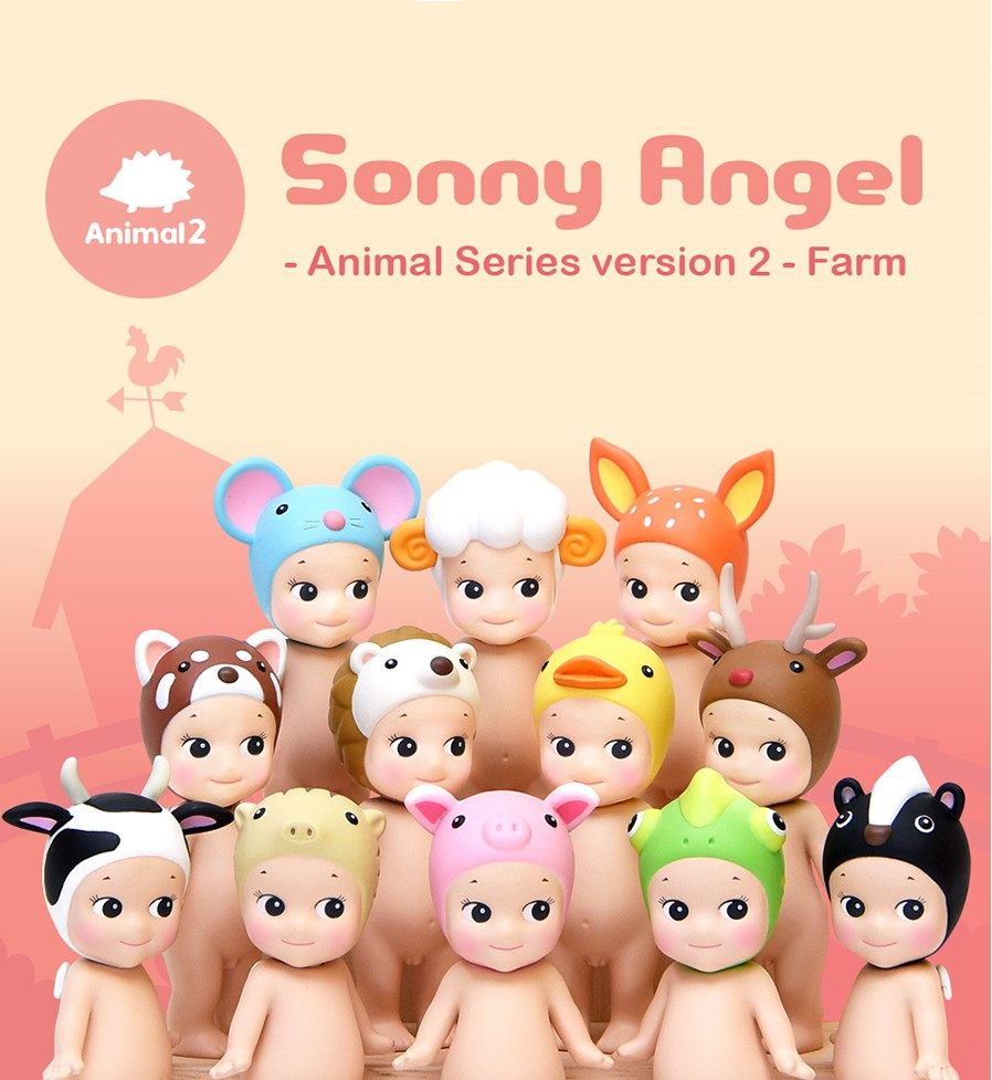 【兔lala】正版sonny angel动物2二索尼天使绵羊麋鹿奶牛粉猪鸭子