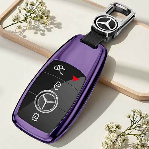 26款奔驰gle350l钥匙套gls450车gle450高档壳glb220l金属扣gla200