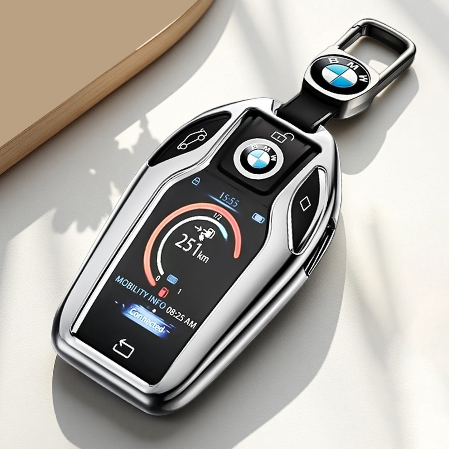 宝马液晶钥匙套7系730li740触屏8/6系X5X7车高级感包金属扣壳男女