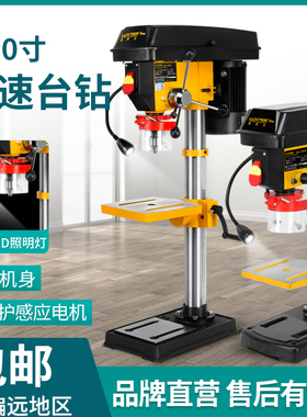 LUXTER/洛克士 8寸10寸台钻家用台式钻孔机可调速空心打孔电打榫