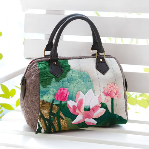 只卖图纸 手工布艺DIY 实物1:1图纸 t181 荷花波士顿包  不是成品