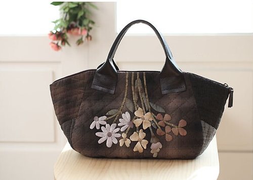 只卖图纸 手工布艺DIY 实物1:1图纸  t208 三片式托特包 不是成品