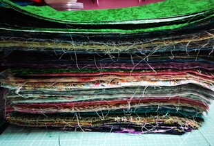 新手布组拼布 娃衣 diy手工纯棉布料布头零布棉布25*22cm50片包邮