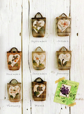 只卖图纸 手工布艺DIY 实物1:1图纸 t368诞生花迷你提包图 非成品