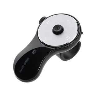 SANWA山业充电无线蓝牙指环鼠标迷你手指空中飞鼠懒人隔空PPT翻页