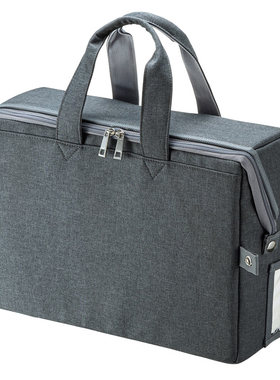 SANWA Supply手提多功能电脑包移动办公收纳包大开口便携翻盖式日式公文手提包大容量防泼水适用13.3英寸电脑