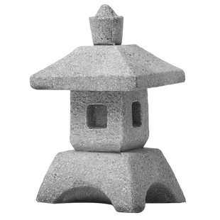 鱼缸仿真石塔石灯笼假山造景套餐青砂石头小塔盆景生态庭院微景观