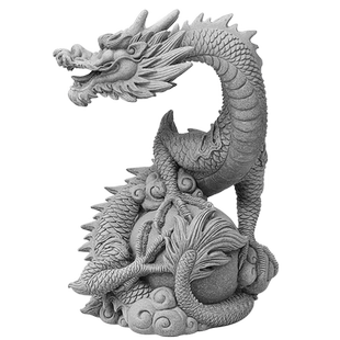 鱼缸水族神龙造景弥勒佛像孙悟空摆件青石盆景微景观装饰防真石雕