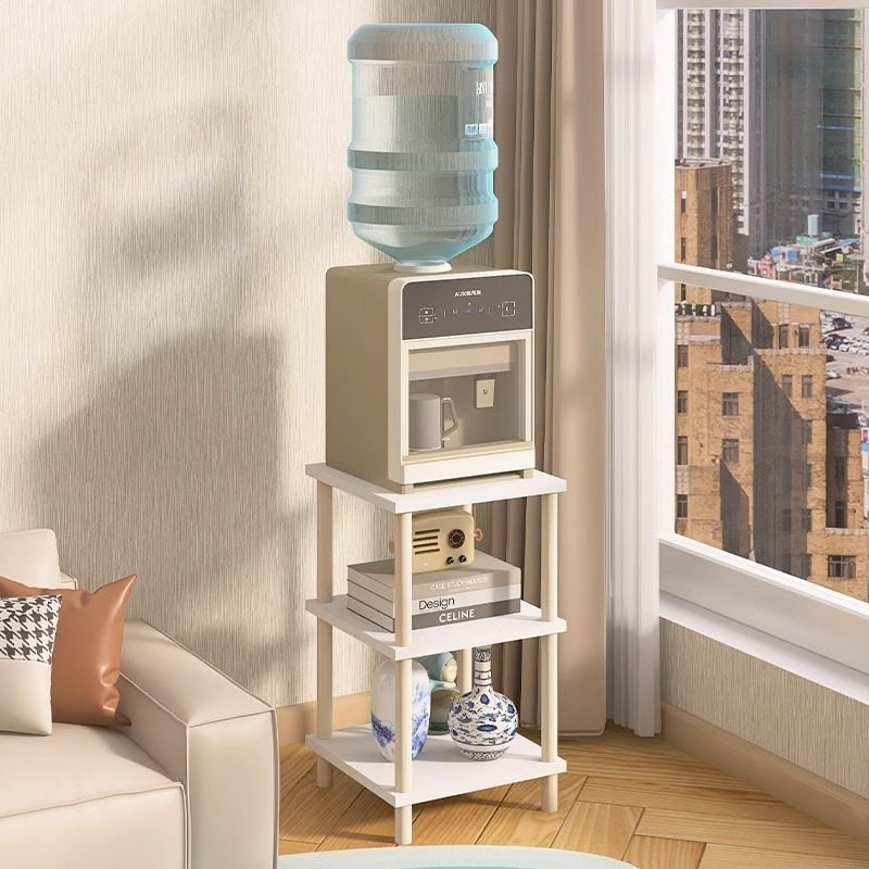 台式饮水机置物架客厅沙发旁落地式饮水机柜增高架水杯放置收纳架