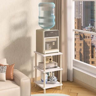 台式饮水机置物架客厅沙发旁落地式饮水机柜增高架水杯放置收纳架