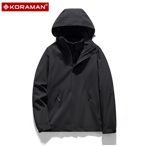 koraman冲锋衣保暖男士