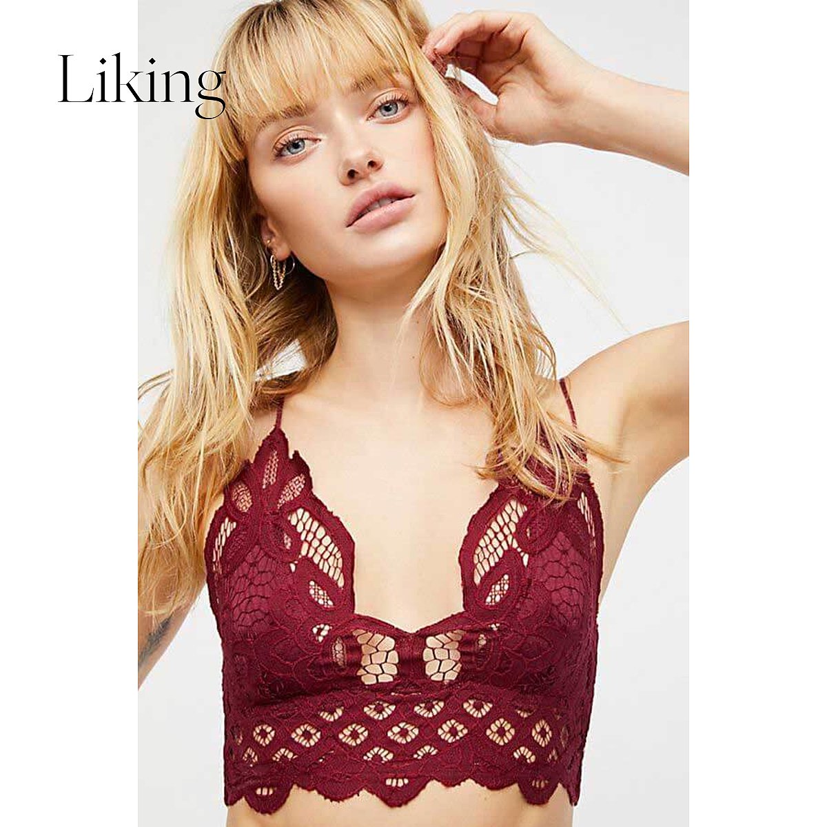 free people Ůʿ¾ÆºìÉ«²¨Î÷Ã×ÑÇ·çÐÔ¸ÐÀÙË¿ÎÄÐØÄÚÒÂ