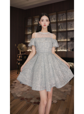 七爷定制 国内设计师品牌 气质收腰连衣裙65346