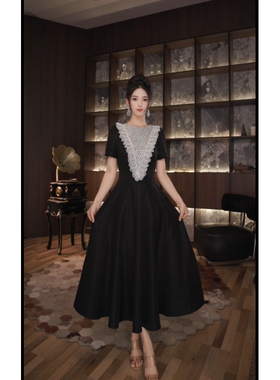 七爷定制 国内设计师品牌 气质收腰连衣裙65356