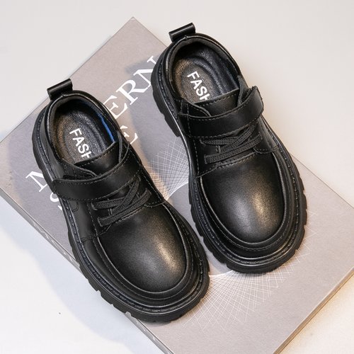 新款演出春秋季真皮黑色英伦软底