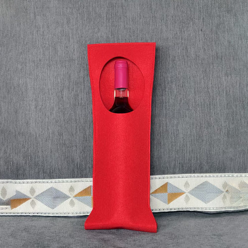 高档香槟酒袋红酒礼品袋葡萄酒套加厚无纺布酒袋定做毛毡礼品酒袋