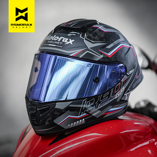 摩雷士R90GP摩托车头盔男碳纤维女机车全盔大尾翼赛道四季通用