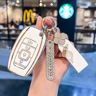 适用2017-18-19款林肯钥匙套MKC大陆MKZ领航员汽车高级感男女壳扣