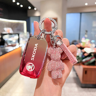 适用斯柯达钥匙套柯珞克明锐昕锐柯米克速派晶锐男野帝汽车女包扣