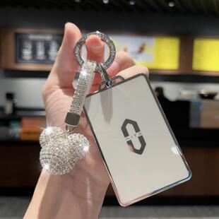 专用于问界M7卡片钥匙套问界M5保护壳M9高档包AITO挂扣内饰品男女
