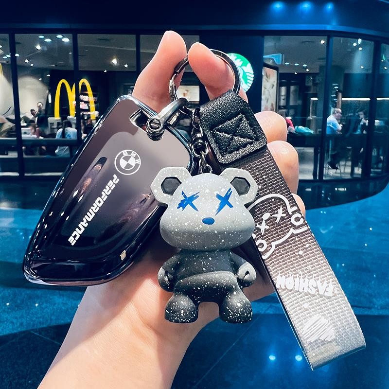 新款宝马3系钥匙套女士专用高档款钥匙扣包325li330M耀夜运动壳扣