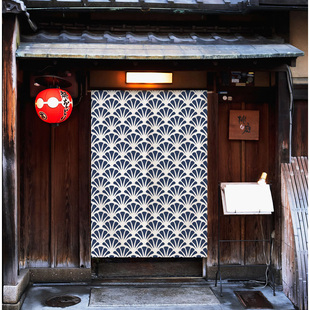 日式日系门帘半截布帘子遮挡厨房隔断短帘日本对开挂帘卫生间厕所