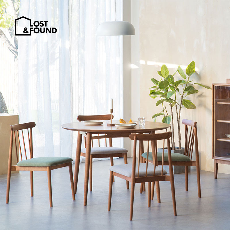 失物招领家具 家人餐桌 简约北欧日式方桌圆桌家用实木餐桌椅组合