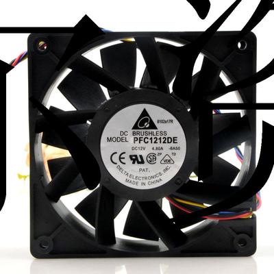 12038 12V 4.8A PFC1212DE 12CM超大风量双滚珠暴力风扇