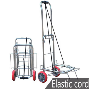 大号折叠手拉车小拖车便携拉杆车行李车买菜购物车拖水拉货车两轮
