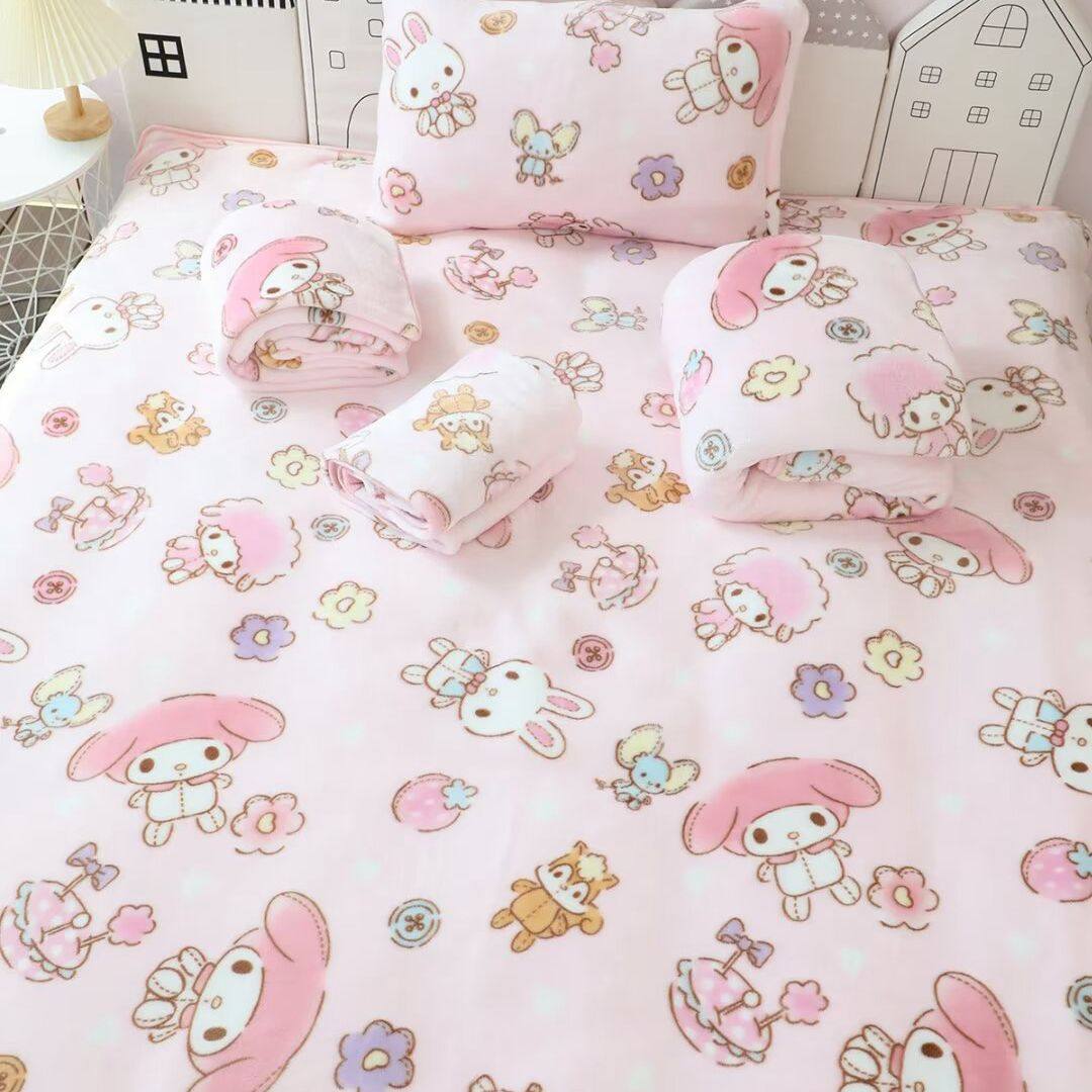 卡通珊瑚绒毛毯加厚沙发盖毯办公室午睡毯单人空调毯法兰绒小毯子,床上用品,休闲毯/毛毯/绒毯,淘宝优惠券,粉丝福利购,淘宝优惠卷