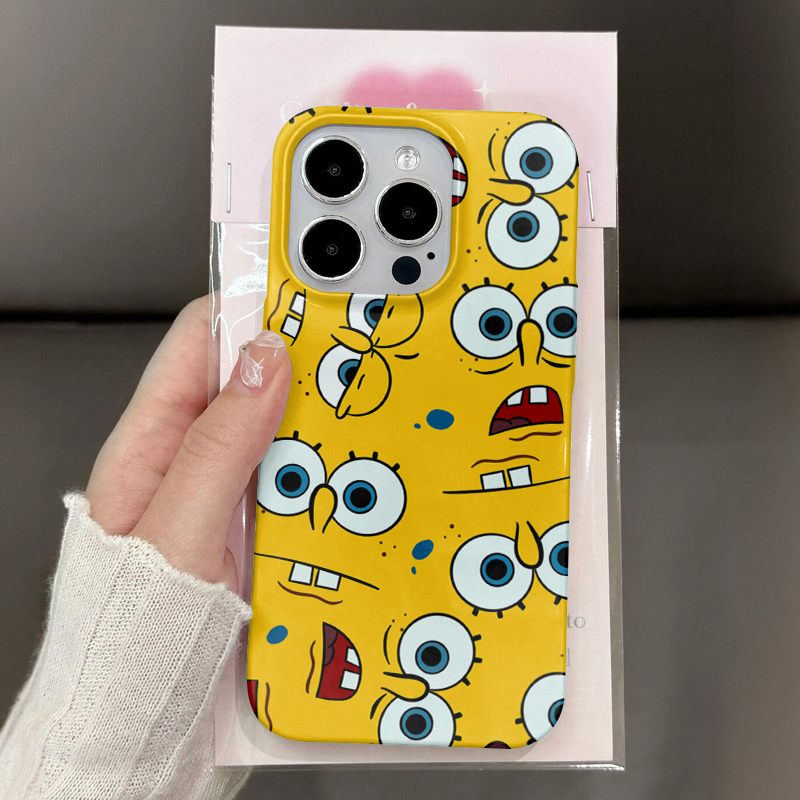 可爱卡通海绵宝宝适用苹果手机壳