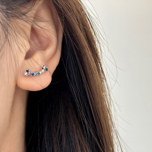 MISSJOJOS925银笑脸耳钉