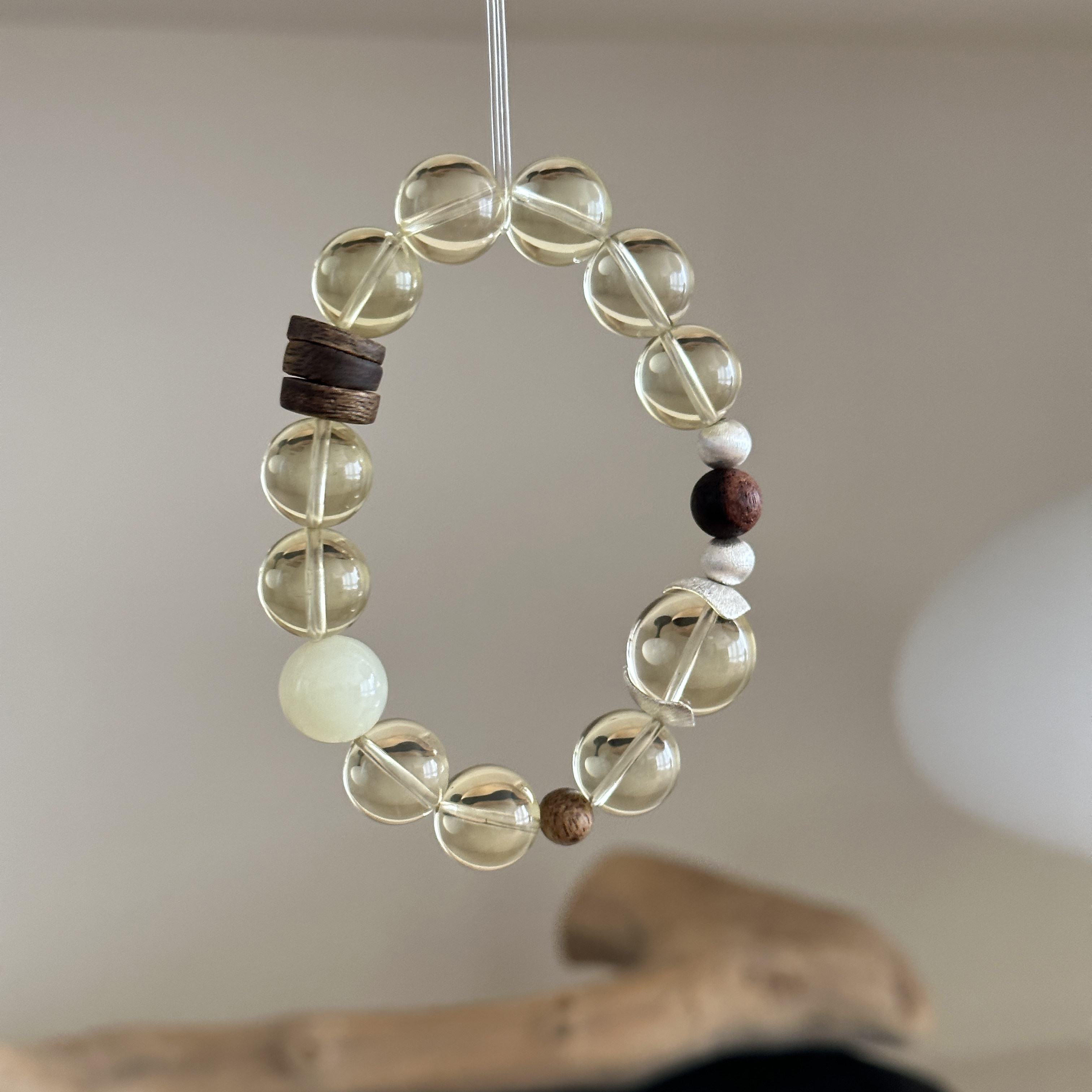 MISS JOJO原创设计时尚简约女黄水珠珠木制弹力绳银手链 3951,饰品/流行首饰/时尚饰品新,银饰手链,淘宝优惠券,粉丝福利购,淘宝优惠卷