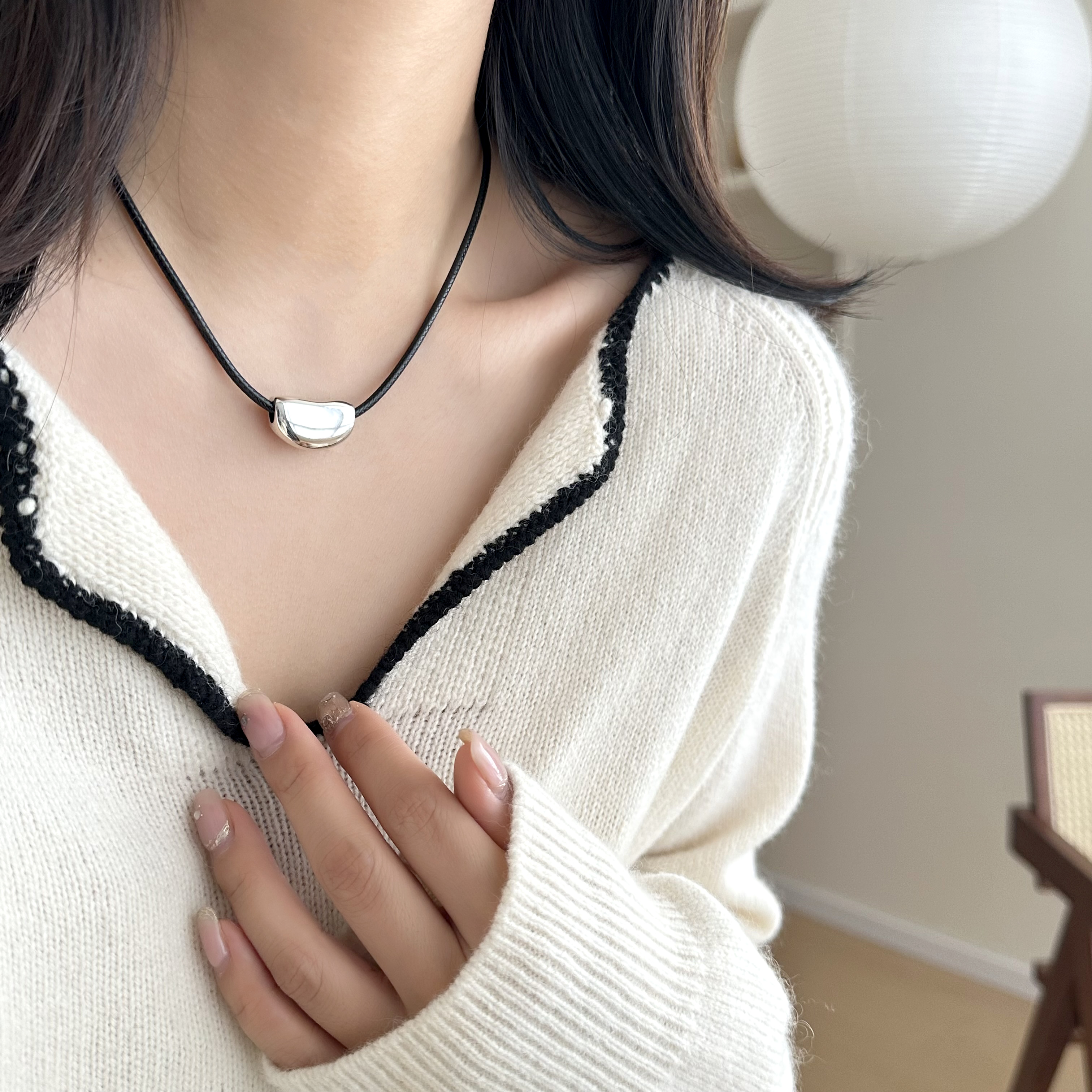 MISSJOJOS925银银豆项链