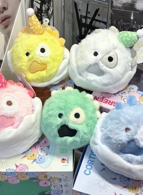 日本JKCK生日帽独角兽Cortis Ball烤蹄子毛球挂件追星应援礼物女