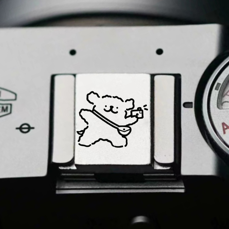 【来图定制】适用富士/佳能/尼康/索尼相机金热靴盖快门定制