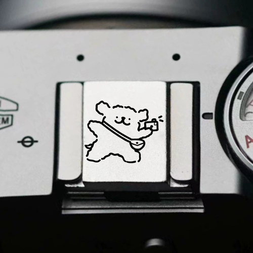 【来图定制】适用富士/佳能/尼康/索尼相机金热靴盖快门定制