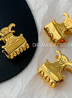 DREAMBOAT金色凯旋门mini抓夹女ins网红公主头发饰侧边刘海夹发卡