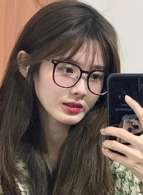 gm黑框近视眼镜框女可配度数素颜镜框超轻防蓝光黑色眼睛框架女款