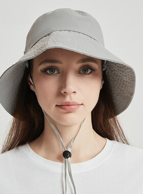 Ajiacn银纤维防电磁辐射帽渔夫帽防护帽10067