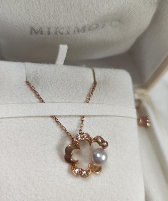 日本专柜Mikimoto御木本珍珠项链