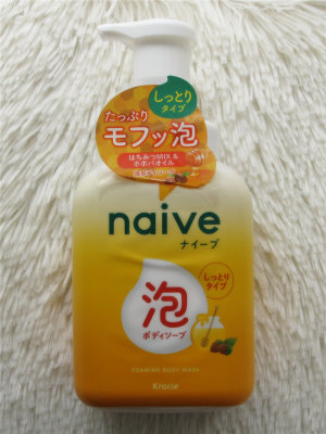 日本限定naive泡泡沐浴露蜂蜜