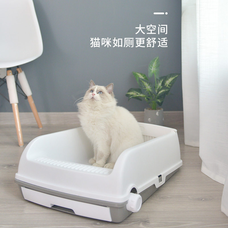 食肉君半自动猫砂盆超大空间