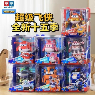 正版超级飞侠大号变形机器人玩具套装乐迪大壮小爱多多圆圆包警长
