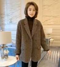 赫本风双面中长款2019冬季羊绒大衣1