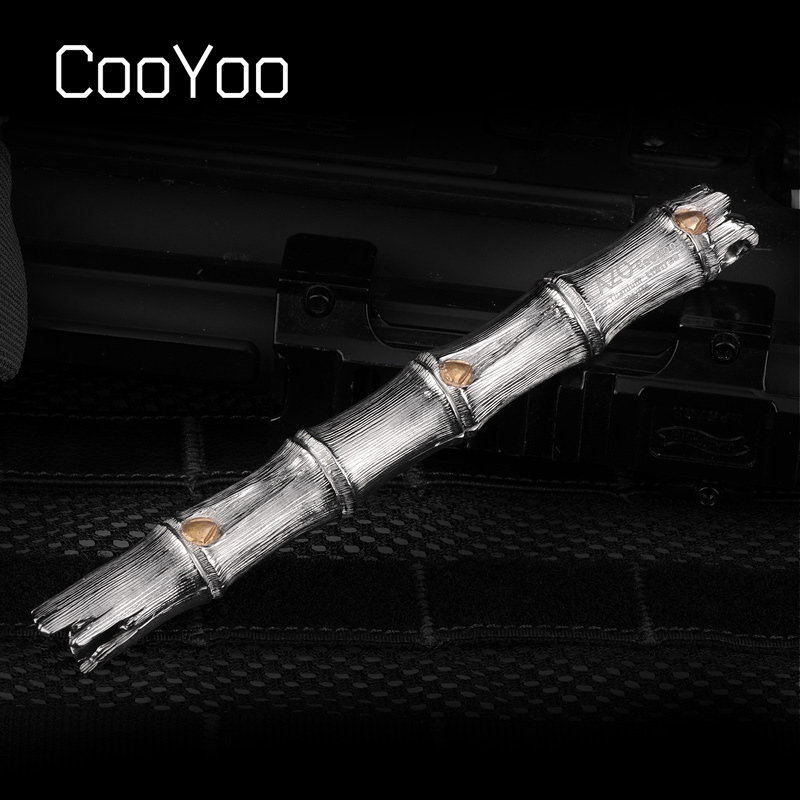 CooYoo酷友 CAZO Ti LIMITED 酷竹 钛合金手工雕刻酷棍EDC 限量版