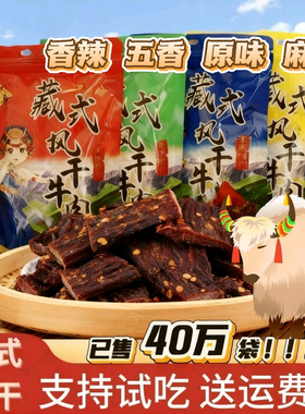 正宗西藏特产风干牛肉干手撕青海耗牛肉干非内蒙牦牛肉干麻辣零食