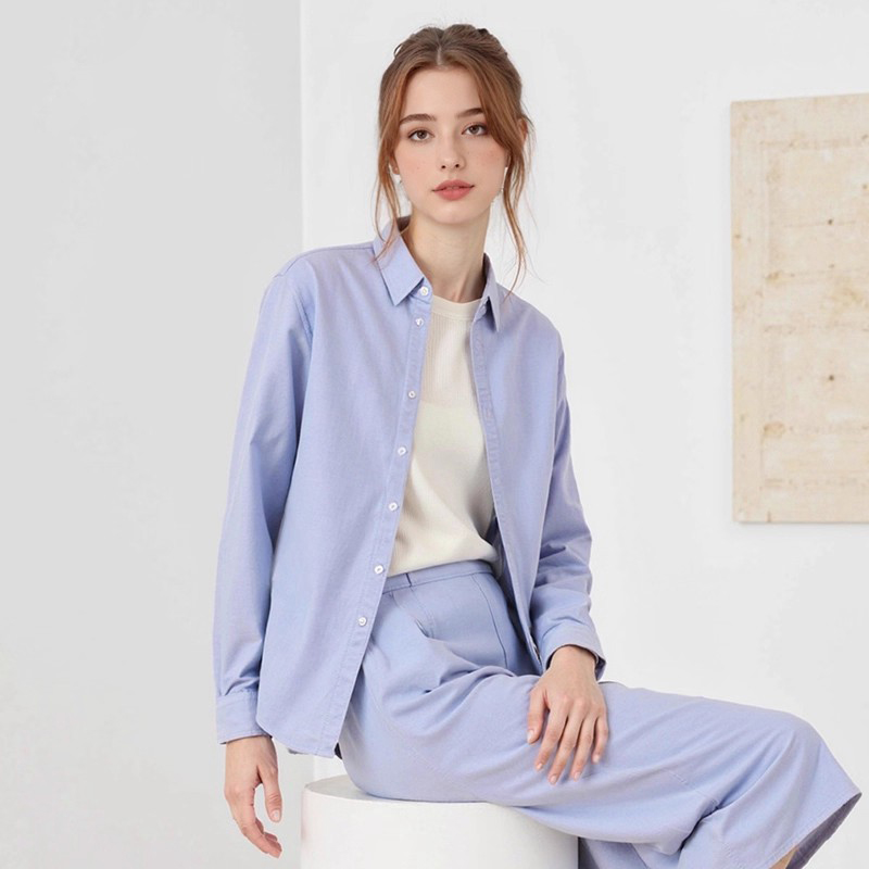 【H家】撤标撤柜！2025秋新款女士柔软磨毛舒适温暖正装长袖衬衫