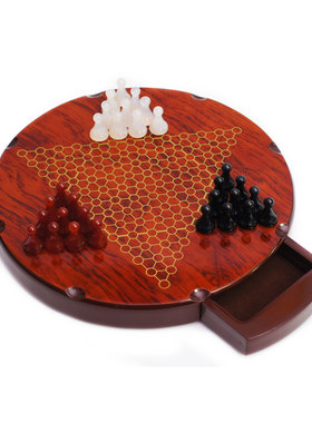 御撰跳棋多功能益智玛瑙跳棋套装